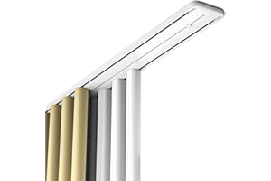 QTQHOME Double Curtain Track Luxurious Heavy Conjoined Curtain Rails Ceiling Mount Aluminum Alloy Nano Silence Track for Living Room Bedroom Room Divider(2.4m/7.9ft/94inch, White)