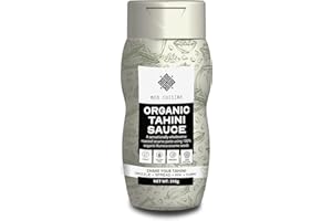 Med Cuisine 100% Organic Tahini 310gr Squeezy Bottle - A Sensationally Wholesome Roasted Sesame Paste Using 100% Organic Humera Sesame Seeds
