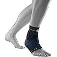 BAUERFEIND, 1 Unisex Ankle Support for Sports, Right Ankle Brace, For Ball Sports, Physical Activities, Stabilization, With Level Strap System, Size: M, Black, 11419401170612