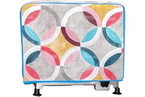 MAGIE DI CASA Copri affettatrice in cotone cm 43x56x31 Made in Italy (RITMO ROSSO)