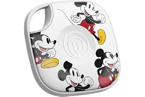 Life360 x Disney Tile - Bluetooth-bricka, nyckelsökare och spårare för nycklar, väskor med mera. Telefonsökare. Både iOS- och Android-kompatibelt. 1-pack (Vit) - Mickey