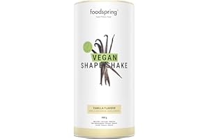 foodspring Vegan Shape Shake, Vaniglia, 900 g, Il tuo delizioso frullato sostituto del pasto ricco di proteine a base vegetale per perdere peso*