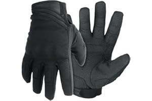 ‎OBRAMO OBRAMO Taktische Handschuhe Vollfinger Einsatzhandschuh mit Knöchelschutz Diensthandschuhe Militär Paintball Security