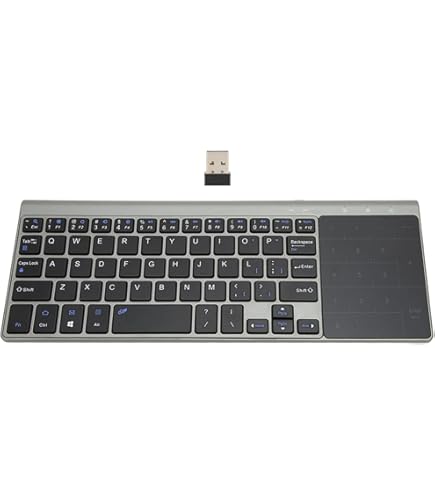 Mini Toetsenbord Rii Mini-toetsenbord Bluetooth Met Touchpad, Draadloos Toetsenbord Met IR-leren En Achtergrondverlichting Voor Android TV Box/Mac/laptop/Windows/tablet (DE Lay-out Toetsenbord Draadloos