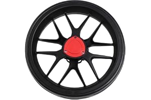 Momfin Push-Pull golfvagn ersättningshjul 10 tum diameter med 10 mm axel, stark plast och EVA-skumkonstruktion, 255 mm golfva