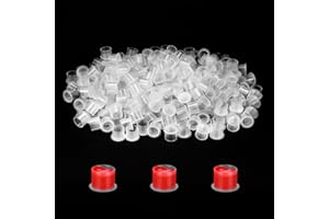 ATOMUS 300Pcs Tattoo Ink Cups with Base Pigment Cups Large Ink Container for Tattoo Kit Tattoo Supplies