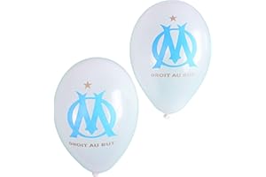 11 x ballon baudruche imprimé OM - Collection officielle Olympique de Marseille