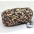 1 PCS Colorful T-Shirt Yarn Knitting Yarn Fabric Crochet Cloth for DIY Knitted Fabric Art (#44 Leopard)