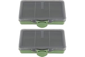 Alomejor 2Pcs Fishing Toolbox Mini PP Storage Box Case for Storage and Organization of Fishing Accessories