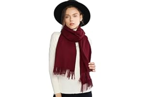 RIIQIICHY Femme Écharpe Pashmina Châle Etole Hiver Mariage Chaud Foulard Grande Longues Écharpes