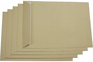 AllBags KOPERTY C4 229 × 324 mm, Brązowe Koperty w formacie C4, bez okienka, Prosta zakładka samoprzylepna, Papierowa Torba Wysyłkowa, Zestaw 50 sztuk