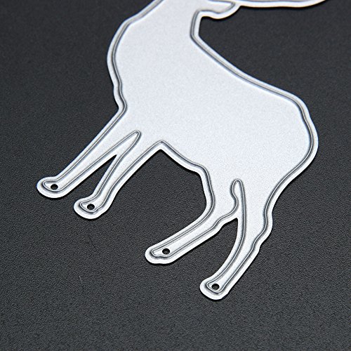 Amazingdeal365 Reh Metall Form Schablonen Schneiden DIY Dekor Sammelalbum Karten Buchzeichen Lesezeichen als Geschenk für Freunde Geburtstag Kinder,Kindergarten Hobby Schule Handarbeit Unterricht usw. Ein tolles Geschenk! - 7