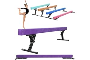 GMYPIC Poutre gymnastique Hauteur réglable poutre de gymnastique Enfant 244cm Poutre Gym Poutre d'équilibre au Sol, pour entraînement, Pratique, Sport Entraînement amateur et entraînement Professionnel