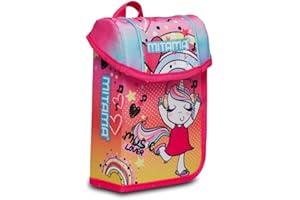 MITAMA Astuccio Scuola 1 Zip - UPSIDE MUSIC LOVER, Multicolore - Contenuto 43 pz - Completo di Matite, Pennarelli etc - Portapenne Scuola Elementare Bambini - SLIME in Omaggio!