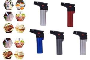 POLYFLAME 1 PC Mini Chalumeau Couleur Aléatoire Prof Metal Allume Gaz Cuisine Bricolage torche à gaz butane cuisiner, crème brûlée, et barbecue