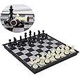 Portabel Travel International Chess Board Ambassador Set for Kid Younger with Magnetic Base, Small, 25 * 25 * 2cm