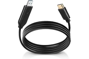 YUWJOOWEE USB zu HDMI Adapter, USB 3.0/2.0 auf Hdmi Kabel 1.5m, HD 1080P Video Grafikkabel Konverter für PC, Laptop HDTV TV, Kompatibel mit Windows XP/10/8/7