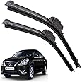 Euro Care Windshield Car Wiper Blades Compatibility With Sunny (Model : 2012-2018) - Set of 2Pc (D-21,P-14)