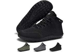 Schuvox Zapatillas Barefoot Mujer Impermeable Botas Hombre Invierno Caja Ancha Para Dedos Relleno Cálido 37-46 EU​