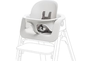 Baby Set Stokke Steps, Bianco - Trasforma la sedia Stokke Steps in un comodo Seggiolone - Adatto a bambini dai 6 mesi - Include l’imbracatura a 5 punti - Senza attrezzi, Regolabile ed Ergonomico