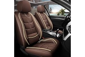 maiqiken Funda de asiento de coche para BMW X3, juego completo de 2 asientos, para todo tipo de clima, color marrón