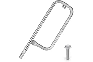 FLYSCLEAN Burner for Weber Q100, Q120, Q1000, Q1200, Baby Q Gas Grill, 17inch 304 Stainless Steel Burner Tube 386001, 386002, 516002, 516001, 50060001, 51060001 Replacement Part 69957, 41657 60040