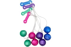 MOSLATE Click Clackers Knockers – Hands on Abilities Swinging Ball Toys, Mini Clackers Toy Click Clackers Toy mit Licht, Geräusche erzeugendes Spielzeug Clackers Balls für Erwachsene, Teenager, Kinder