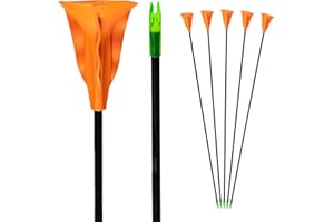 Bogenkönig Lot de 5 flèches pour tir à l'arc en fibre de verre avec pointe en métal pour enfants 28"