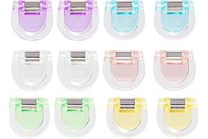 AABDTYYD 12 pcs de Pinces à Feuilles en Plastique Colorées – solides Pince-Clips Colorés pour maintenir vos documents, parfait pour bureau, maison et école
