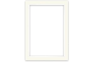nielsen Conservation Passepartout 1,5 mm, Formato Esterno 50x70 cm per Quadri 40x60 cm, Avorio Crema Bianco Liscio