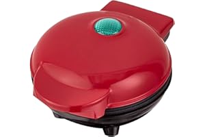 Mini machine à crêpes | Machine à gaufres Chaffle Maker pour le petit déjeuner - Petit cuisine multifonctionnel antiadhésif, œufs crêpes biscuits Sandwich Maker Kirdume