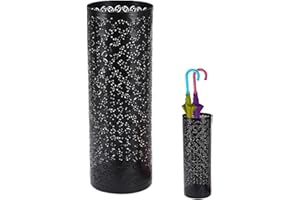 Zasdvn Paragüero De Metal para Paraguas Organizador De Paraguas | Paragüero Redondo De Metal, Soporte para Organización De Paraguas Paragüeros Moder para Entrada, Soporte para Paraguas para