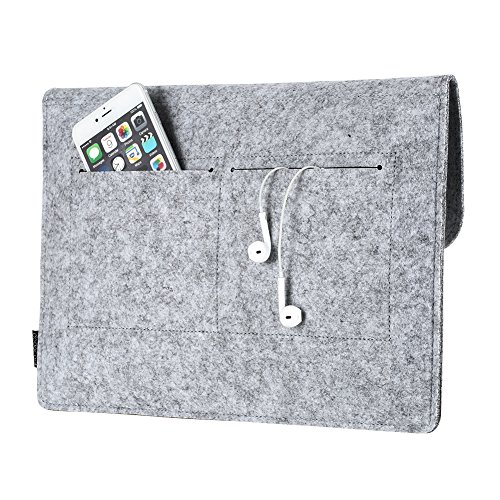 dodocool 13,3 Zoll Filz Sleeve Hülle Ultrabook Laptop Tasche für 13″ Macbook Air/ Pro Retina 12,9 Zoll iPad Pro, Grau - 6