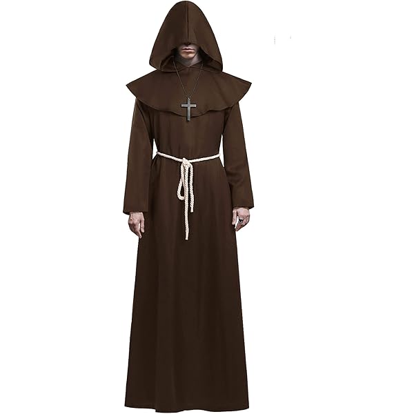 Mönch Mittelalterlich Mit Kapuze Mönch Renaissance Priester Robe Kostüm