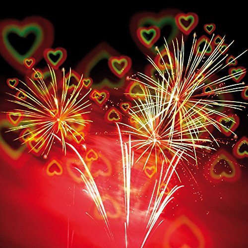 Herzbrille weiß 10 Stück – Effektbrille Herzen Hochzeit Silvester Valentinstag – Partybrille mit Herzeffekt für Feuerwerk Tischfeuerwerk Tortenfontäne Wunderkerzen - 4