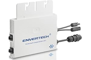 VENDOMNIA Envertech EVT560 600 W Micro-Wechselrichter für Solarmodule, Microinverter Inverter für Mini-PV Plug & Play Balkonkraftwerk, Mikrowechselrichter, Solar