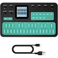 M-VAVE Synthétiseur FM portable avec 6 opérateurs, 32 algorithmes, 128 sons préréglés, clavier en silicone à 27 touches, MIDI à 3 canaux, haut-parleur intégré, pour la création de musique (vert)