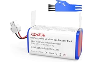 YABER 3500mAh Batería de Repuest 14.4V para Conga Excellence 990, Conga 1090, Conga 950, Ecovacs DEEBOT N79S N79 Eufy RoboVac 11 11S 30 30C 12 35C Li-Ion