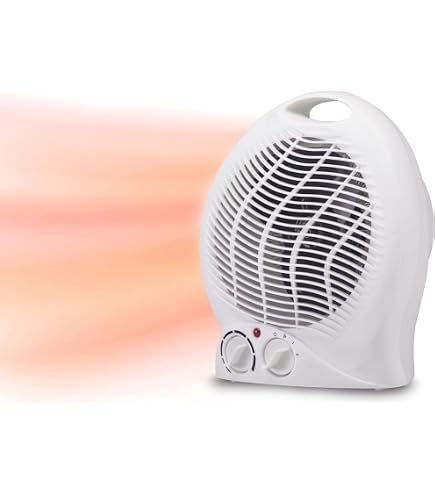 Termoventilatore Nedis 2000W | Riscaldamento Rapido 2 Livelli + Aria Fredda | Per Bagno E Casa