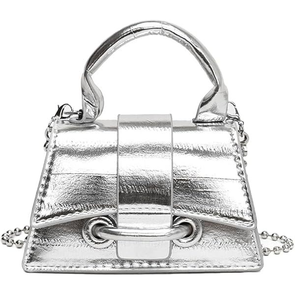 ALMALA Borsa Pochette Abigail in pelle laserata argento ABIGAIL ARGENTO UNI  : Amazon.it: Moda