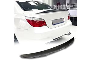 TGFOF Alerón Trasero de Fibra de Carbono Compatible para BMW 5 Series E60 520i 523i 525i 528i 530i 535i 540i 545i 550i M Sport M5 Sedan 2004-2010 Sedan, alerón de Tapa de Maletero de Coche, alerón
