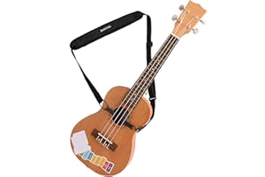 OHMILL Sangle pour Ukulélé Bandoulière en Coton Antidérapant et Réglable pour Ukulélé avec Crochet pour Ukulélés Guitare Accessoires d'Instruments Généraux