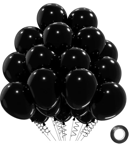 Mini Feutre Noir Spécial Ballon – Idéal Décoration Anniversaire Mariage Fête, Écriture Facile Sur Baudruche