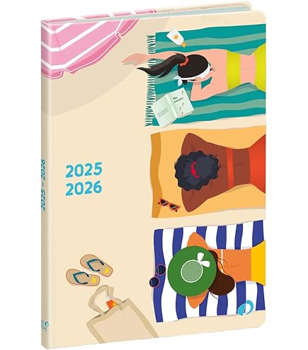 Agenda Scolaire Quo Vadis 2025-2026 – Journalier, Motif « Mes Potes-pattes », 12x17 Cm, Multilingue, Papier Clairefontaine