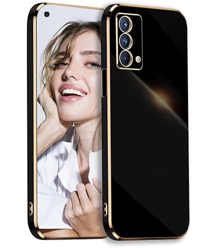 DESCHE Cover OPPO A74 4G Con Vetro Temperato - Custodia Antiurto A Due Strati (TPU+PC), Bumper Con Supporto Magnetico Per Auto, Funzione Staffa, Nero