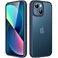 JETech Matte Case for iPhone 13 Mini 5.4-Inch, Shockproof Military Grade Drop Protection, Frosted Translucent Back Phone Cover, Anti-Fingerprint (Storm Blue)