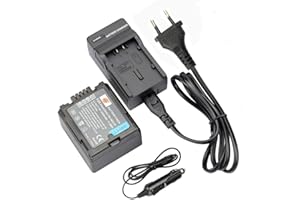 DSTE® Ersatz Batterie und DC61E Reise Ladegerät Compatible für Panasonic VW-VBG130 AG-HMC150 HMC150PJ HMC153MC HMC70 HMR10 HMR10A HMR10E HMR10P HSC1U HDC-DX1 DX1-S DX1EG-S DX1GK DX3 HS100 HS100GK