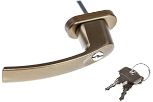 INTRA-TEC Sicherheits-Fenstergriff Junos S-Lock abschließbar - gold - 100 Nm Widerstand gegen Abdrehen und Abreißen