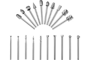 BEASAFY Set Di Frese In Metallo Duro Da 20 Pezzi, Taglierina Rotante In Metallo Duro Con Gambo Da 3 mm, Taglierina In Metallo Duro, Per Lavorazione Del Legno, Incisione, Foratura