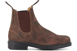 Blundstone Women's Chelsea Square Toe Dress Leather Boots, Brown, 8-13